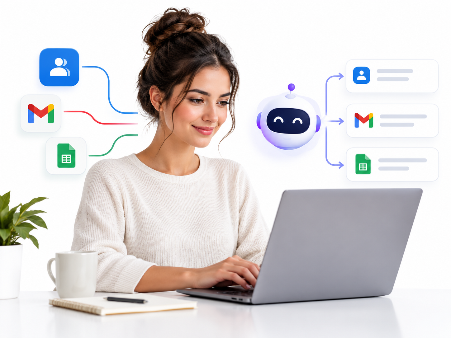 Automatisations et workflows Syntra AI connectés au CRM